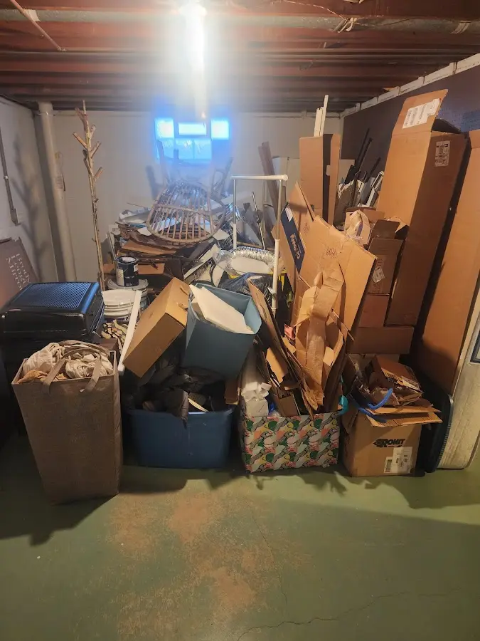 Roll-off dumpster container at job site for Construction Dumpster Rental in Charter Oak